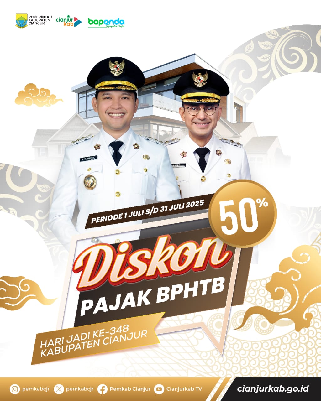 Diskon 50% Pajak BPHTB